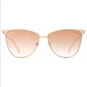 Tom Ford Cat Eye Sunglasses TF684 Veronica 33T Copper-Gold 58mm FT0684